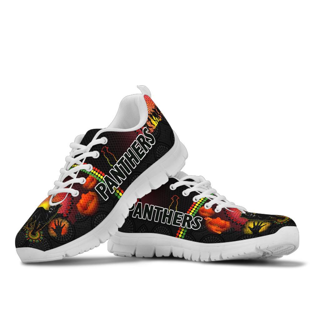 Penrith Sneakers Indigenous Panthers ANZAC Day Lest We Forget - Vibe Hoodie Shop