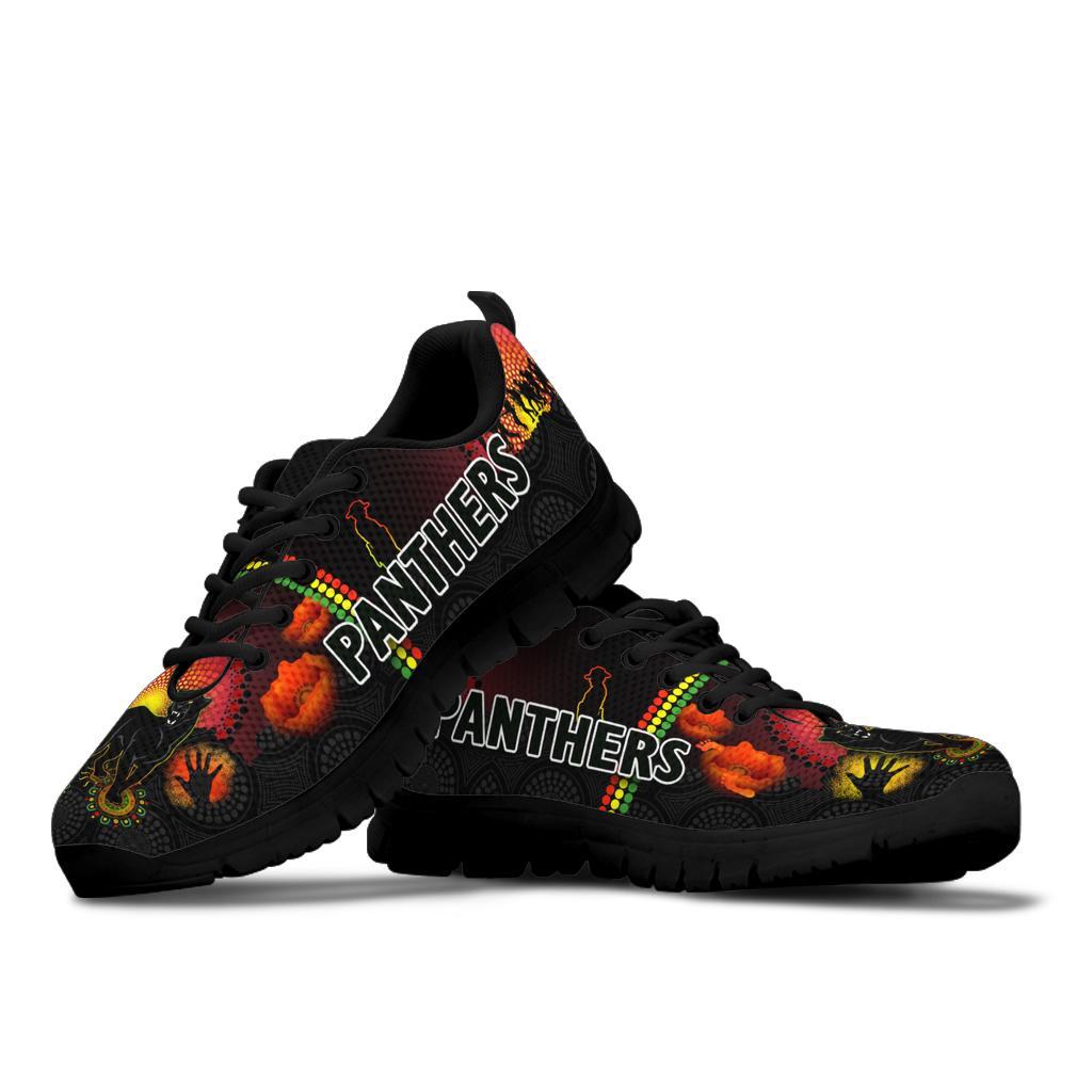 Penrith Sneakers Indigenous Panthers ANZAC Day Lest We Forget - Vibe Hoodie Shop