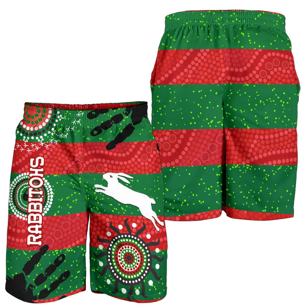 South Sydney Rabbitohs Indigenous Men Shorts Country Style No.1 - Vibe Hoodie Shop