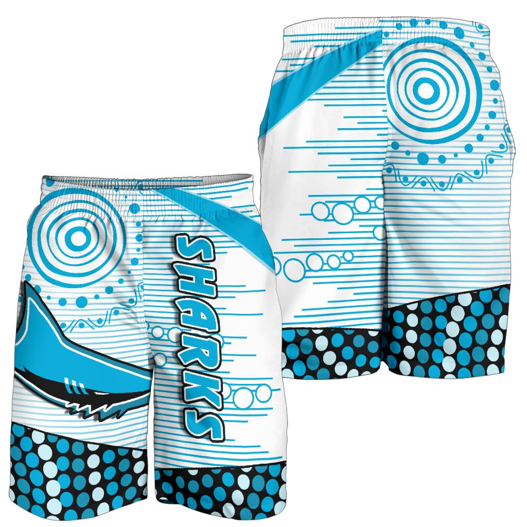 Sharks Men Shorts Cronulla Indigenous Unique - Vibe Hoodie Shop