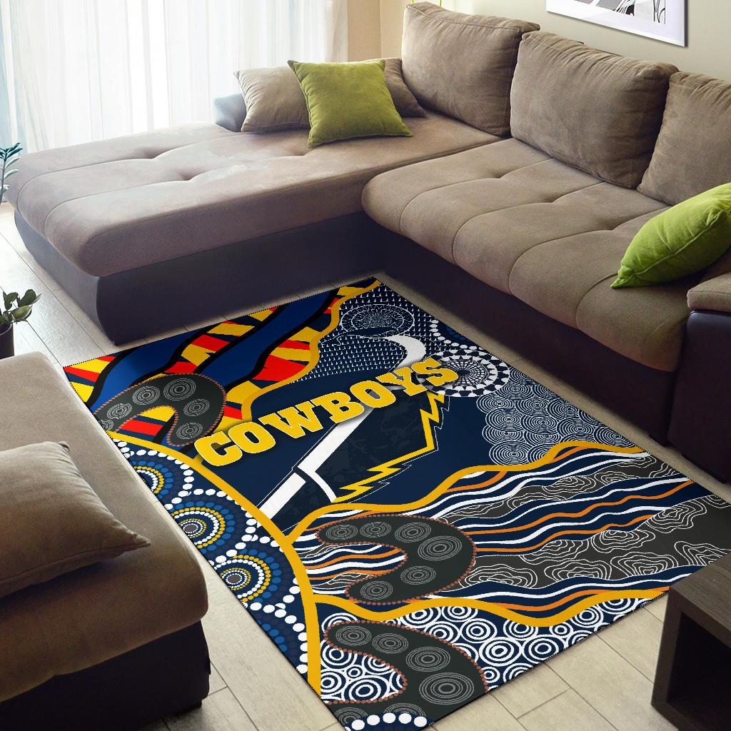 Cowboys Area Rug Unique Indigenous - Vibe Hoodie Shop