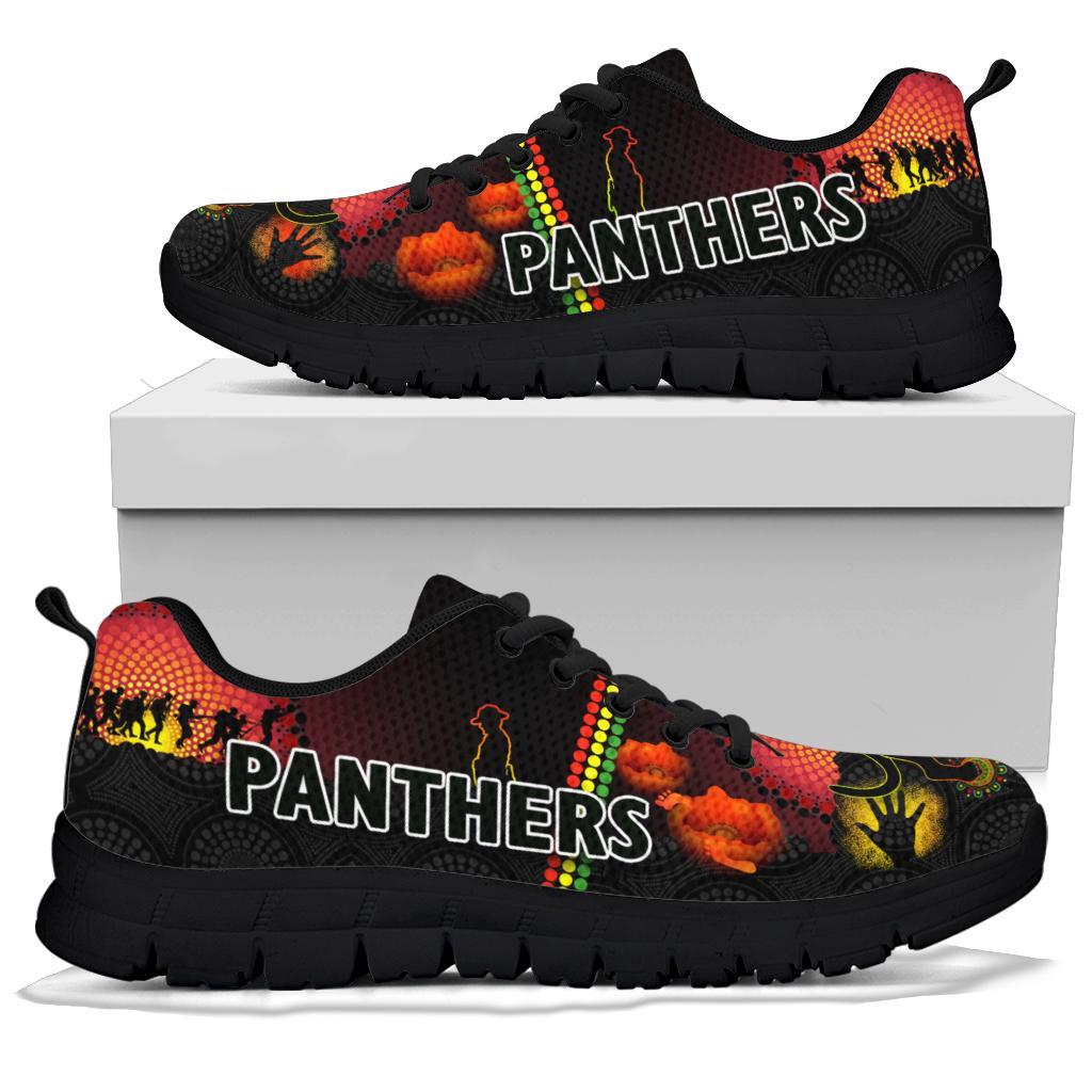 Penrith Sneakers Indigenous Panthers ANZAC Day Lest We Forget - Vibe Hoodie Shop