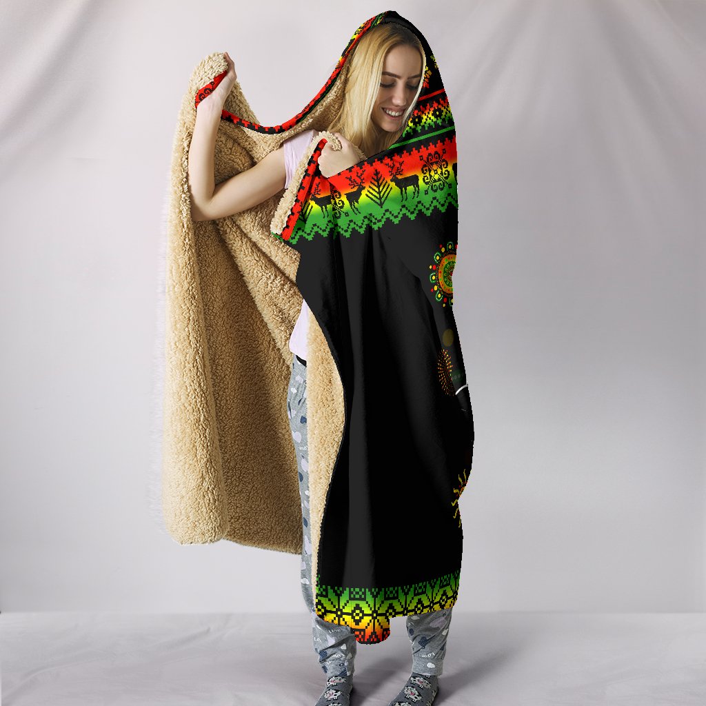 penrith-panthers-christmas-hooded-blanket-indigenous