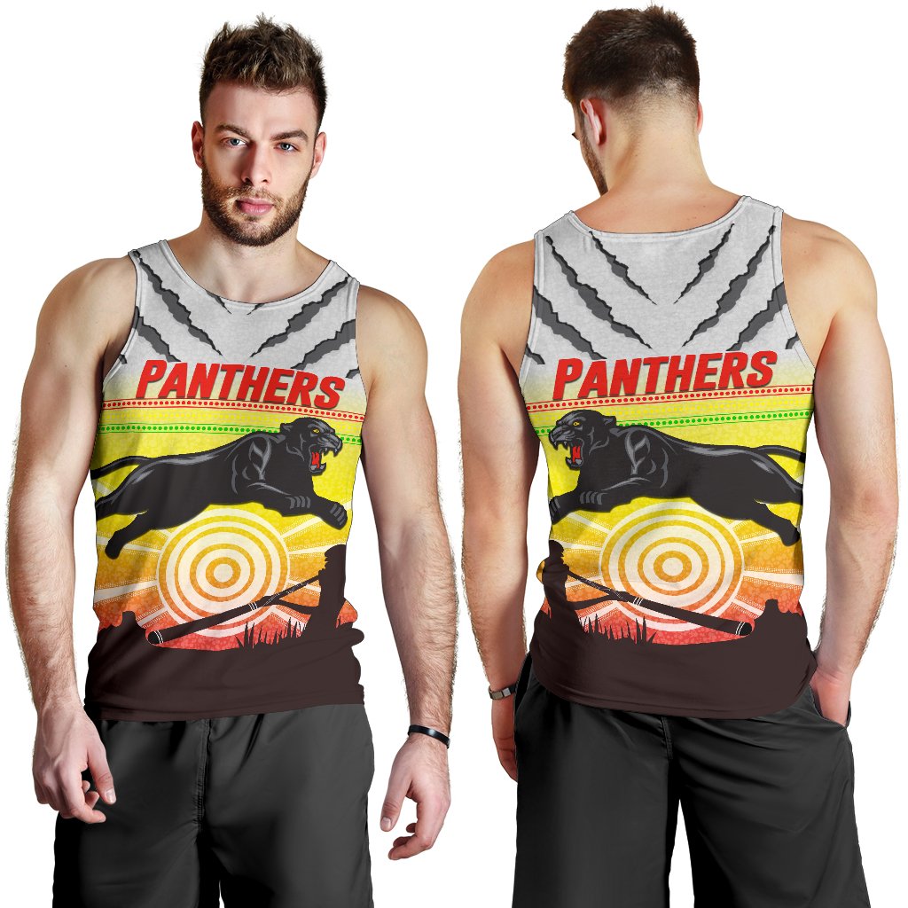 Panthers Men's Tank Top Indigenous Setting Sun - Vibe Hoodie Shop