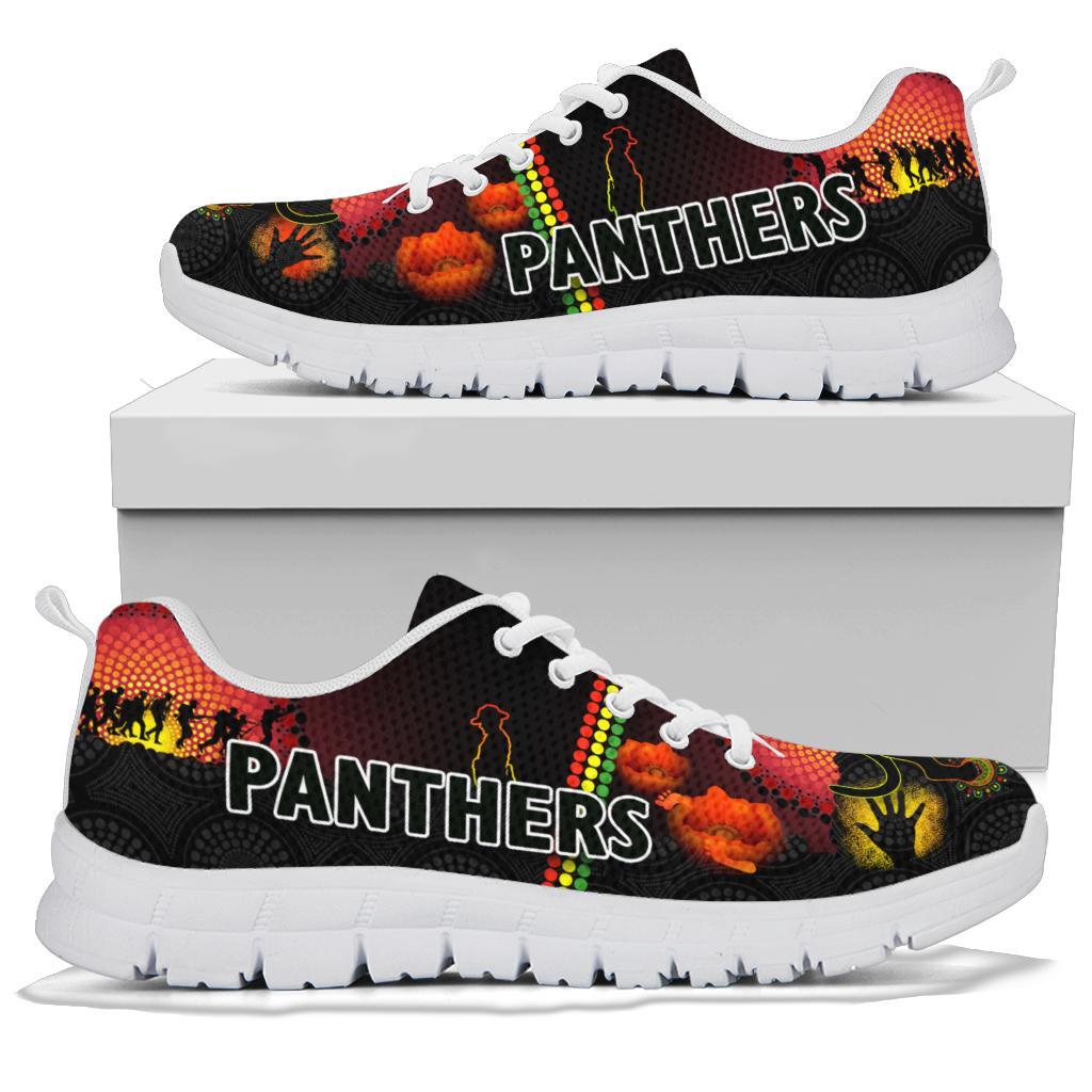 Penrith Sneakers Indigenous Panthers ANZAC Day Lest We Forget - Vibe Hoodie Shop