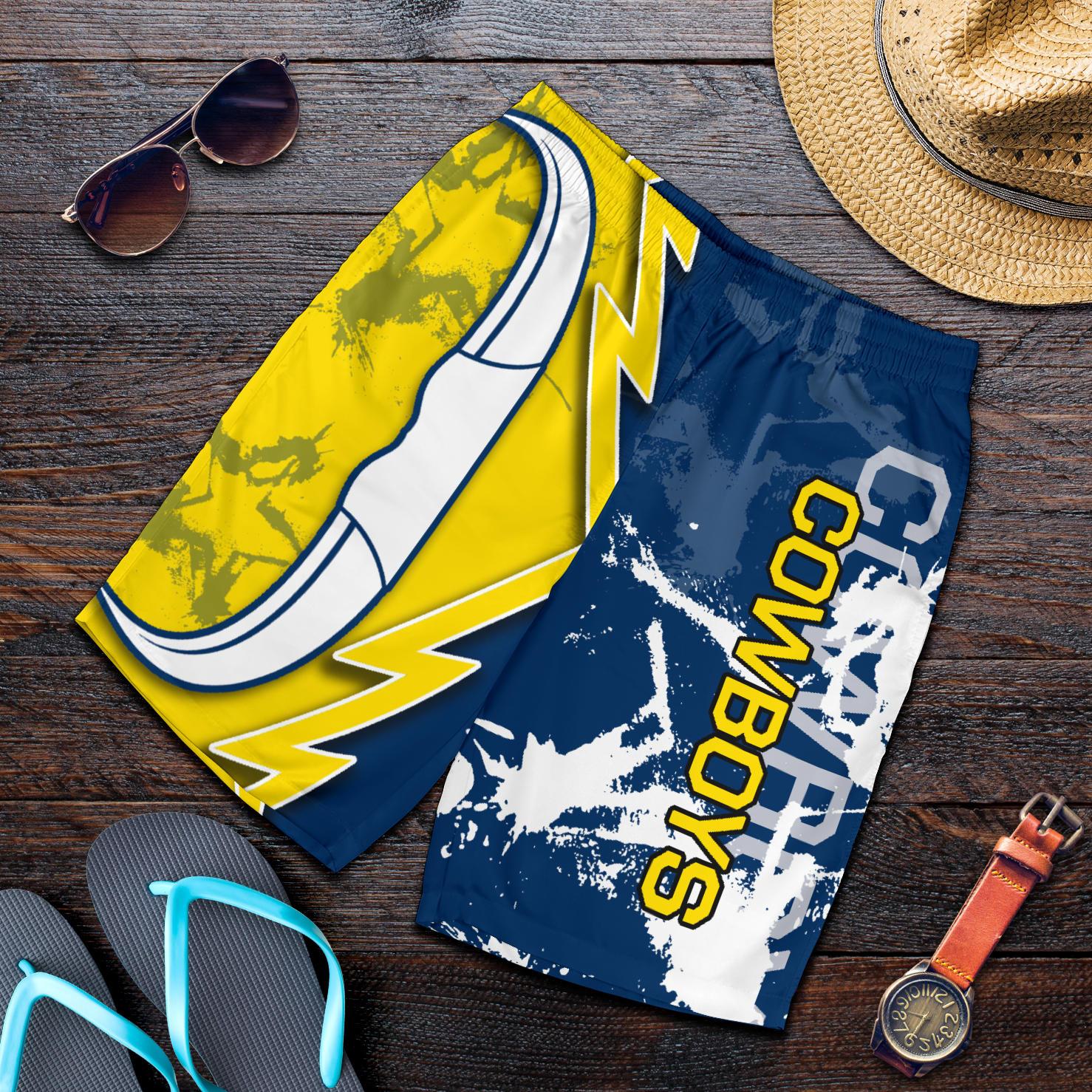 Cowboys All Over Print Men's Shorts - Vibe Hoodie Shop