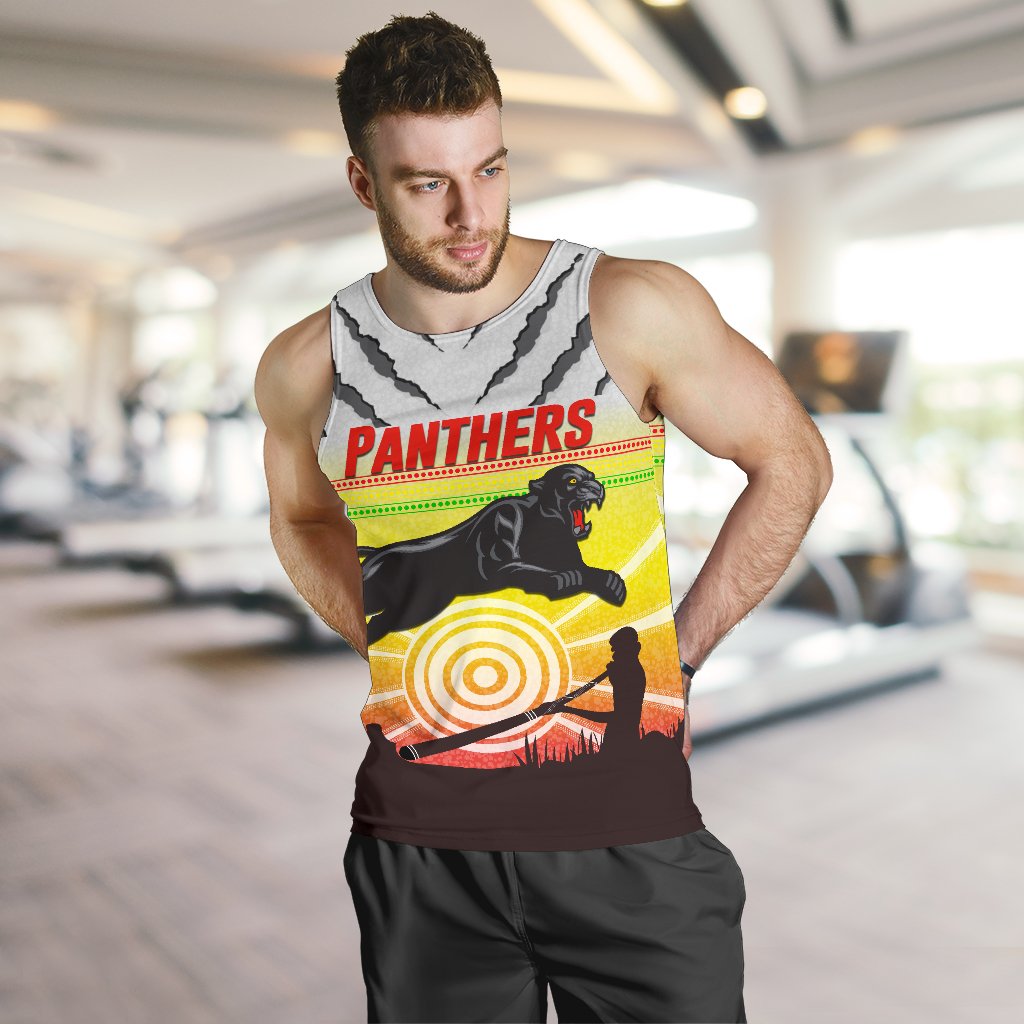 Panthers Men's Tank Top Indigenous Setting Sun - Vibe Hoodie Shop