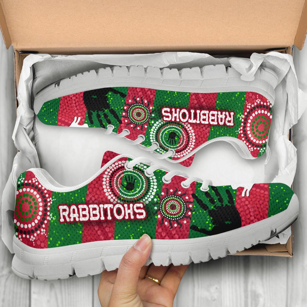 South Sydney Rabbitohs Indigenous Sneakers Country Style No.1 - Vibe Hoodie Shop