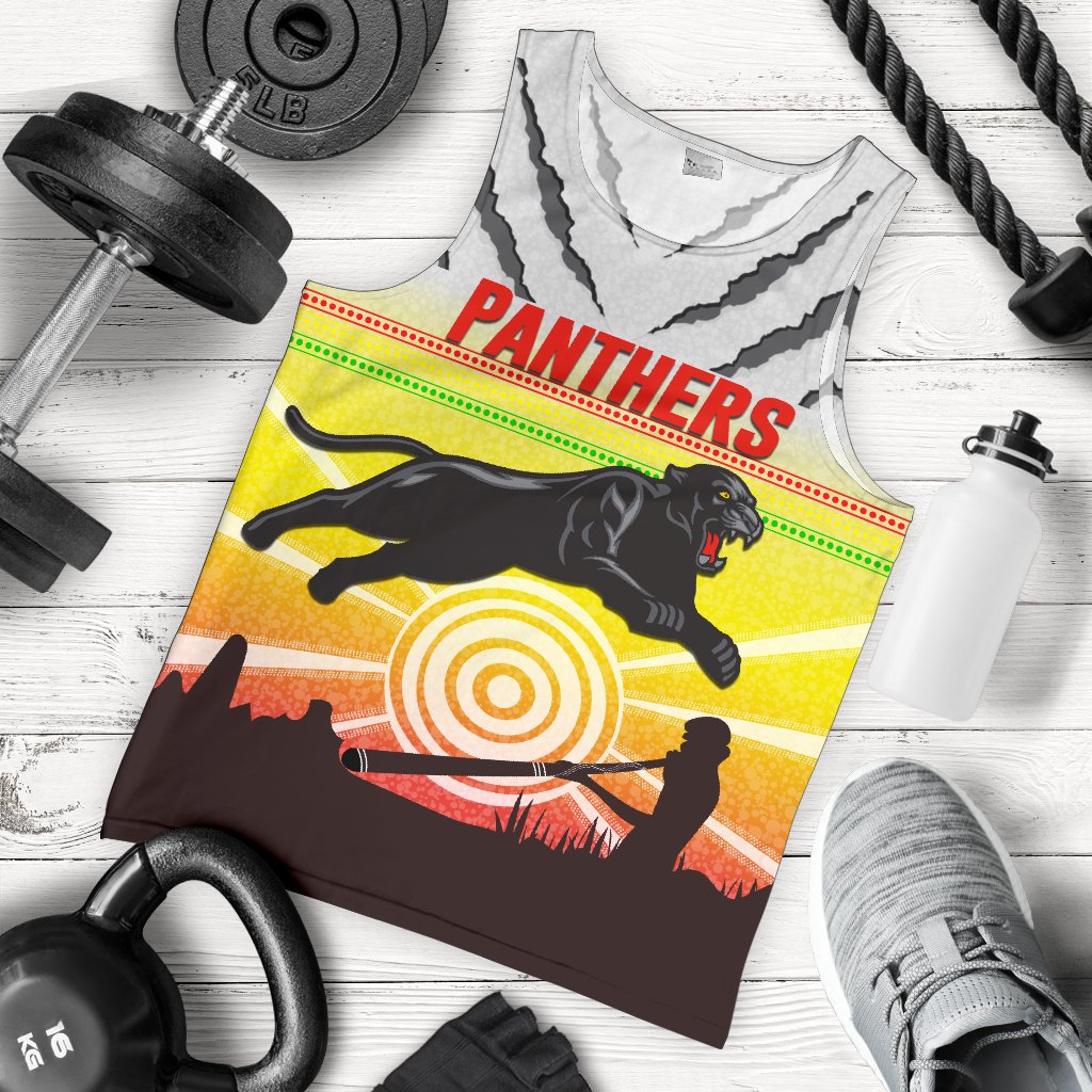 Panthers Men's Tank Top Indigenous Setting Sun - Vibe Hoodie Shop