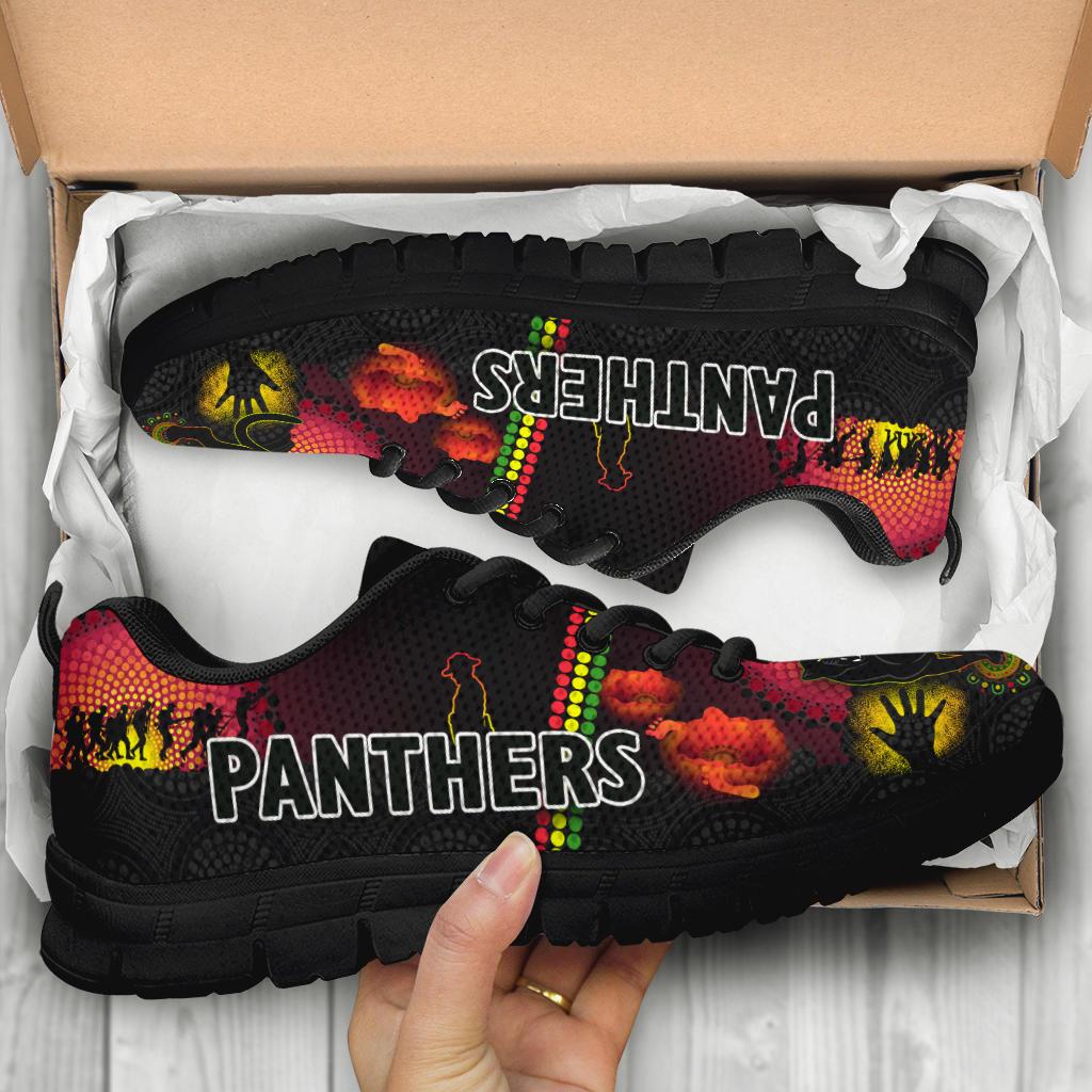 Penrith Sneakers Indigenous Panthers ANZAC Day Lest We Forget - Vibe Hoodie Shop