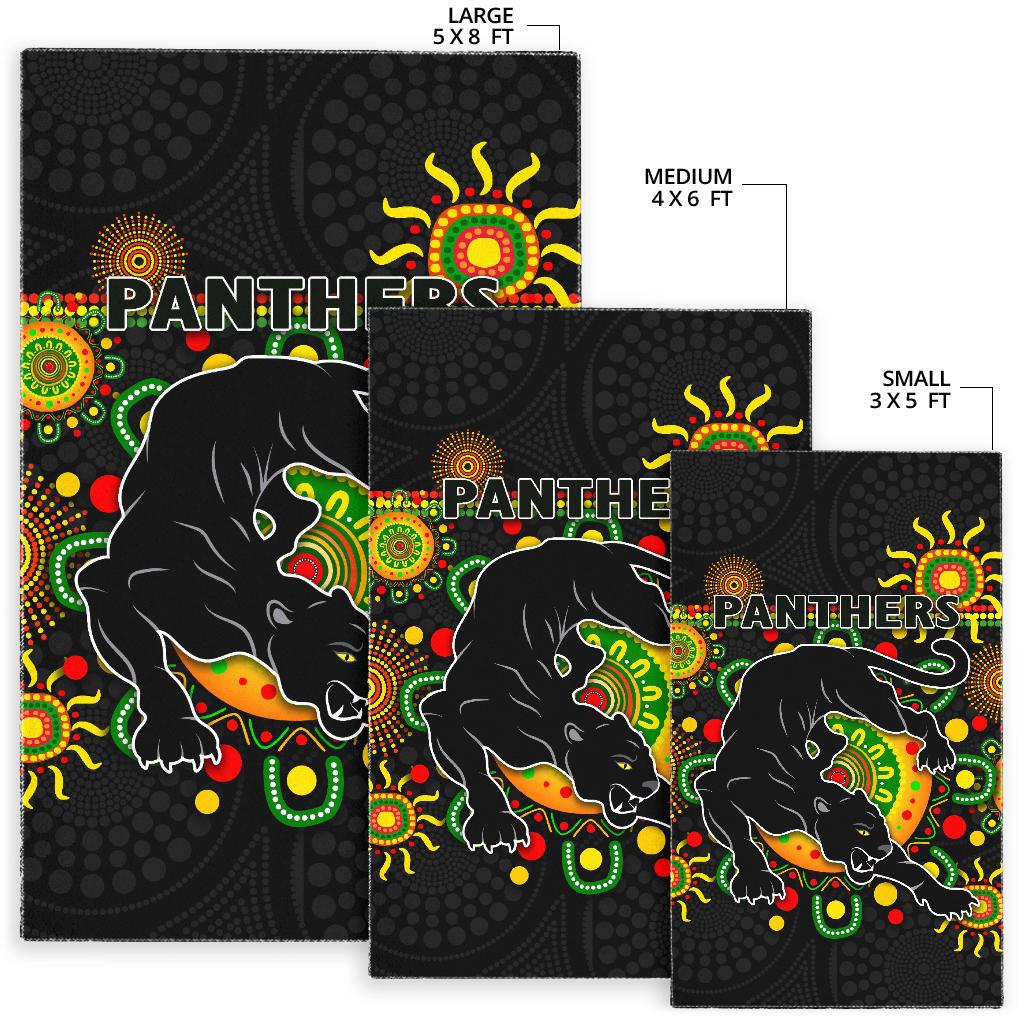 Penrith Area Rug Indigenous Panthers - Black - Vibe Hoodie Shop