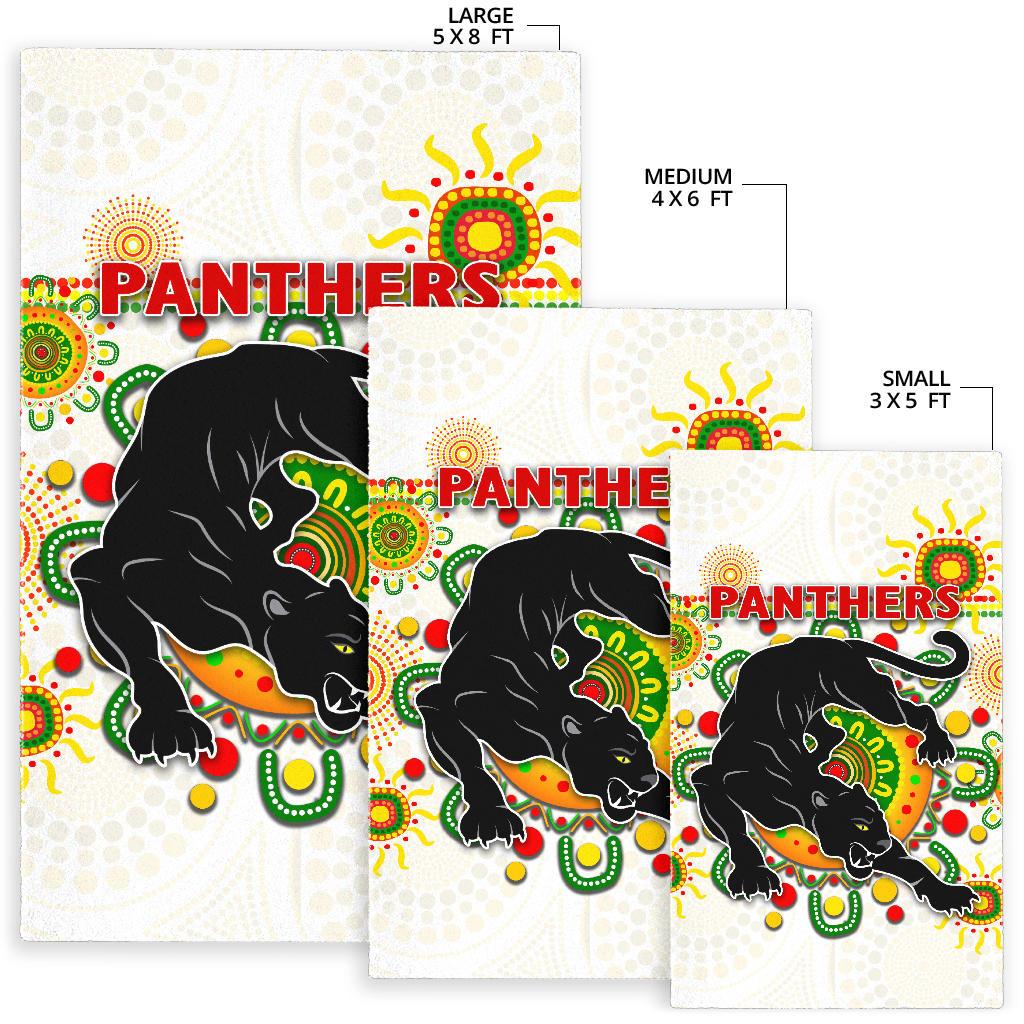 Penrith Area Rug Indigenous Panthers - White - Vibe Hoodie Shop