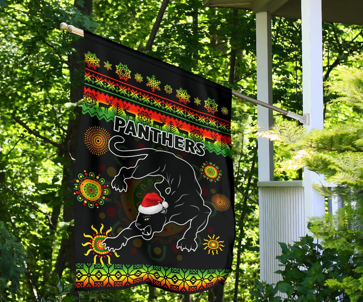 Penrith Panthers Christmas Flag Indigenous - Vibe Hoodie Shop