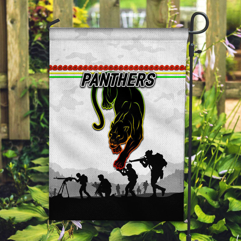 Penrith Panthers ANZAC 2022 Flag Simple Style - White - Vibe Hoodie Shop
