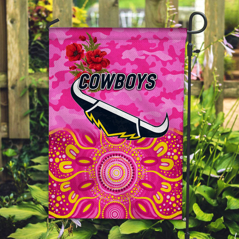 North Queensland Cowboys ANZAC 2022 Flag Indigenous Vibes - Pink - Vibe Hoodie Shop