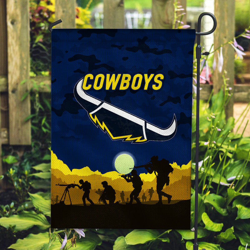 North Queensland Cowboys ANZAC 2022 Flag Simple Style - Blue - Vibe Hoodie Shop
