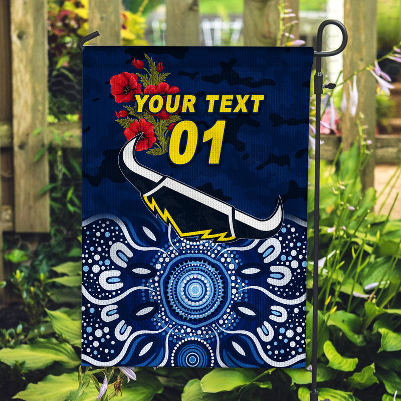(Custom Personalised) North Queensland Cowboys ANZAC 2022 Flag Indigenous Vibes - Blue - Vibe Hoodie Shop