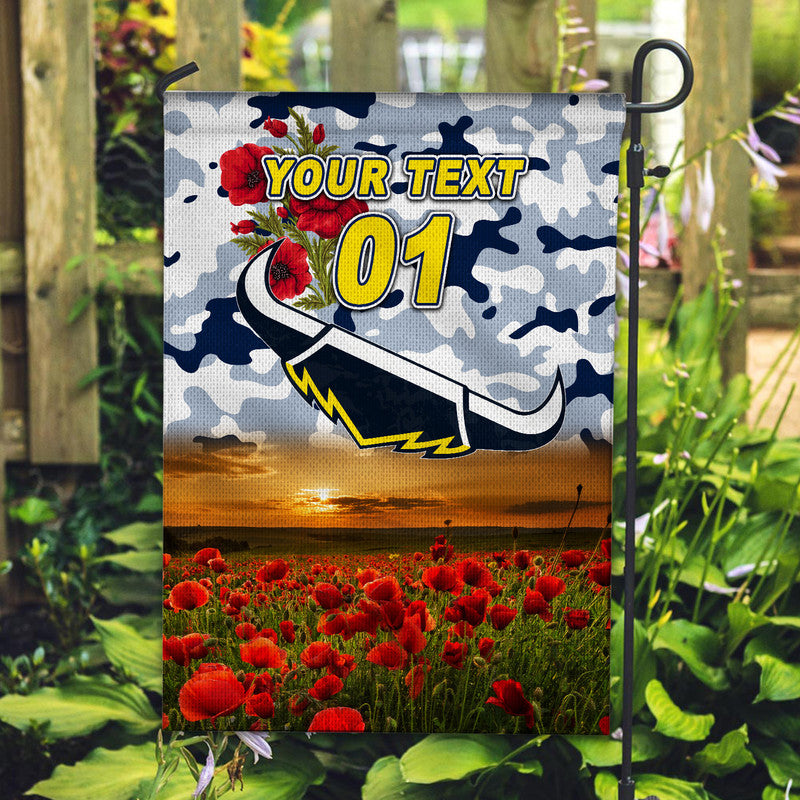(Custom Personalised) North Queensland Cowboys ANZAC 2022 Flag Poppy Flowers Vibes - White - Vibe Hoodie Shop