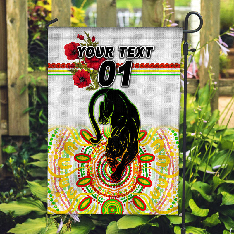 (Custom Personalised) Penrith Panthers ANZAC 2022 Flag Indigenous Vibes - White - Vibe Hoodie Shop
