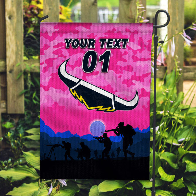 (Custom Personalised) North Queensland Cowboys ANZAC 2022 Flag Simple Style - Pink - Vibe Hoodie Shop