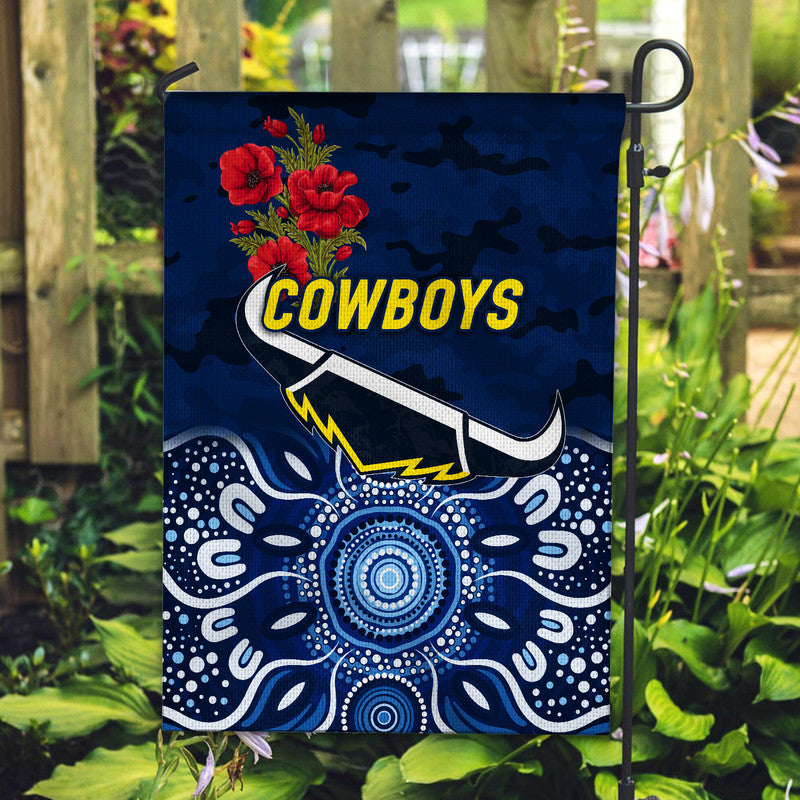 North Queensland Cowboys ANZAC 2022 Flag Indigenous Vibes - Blue - Vibe Hoodie Shop
