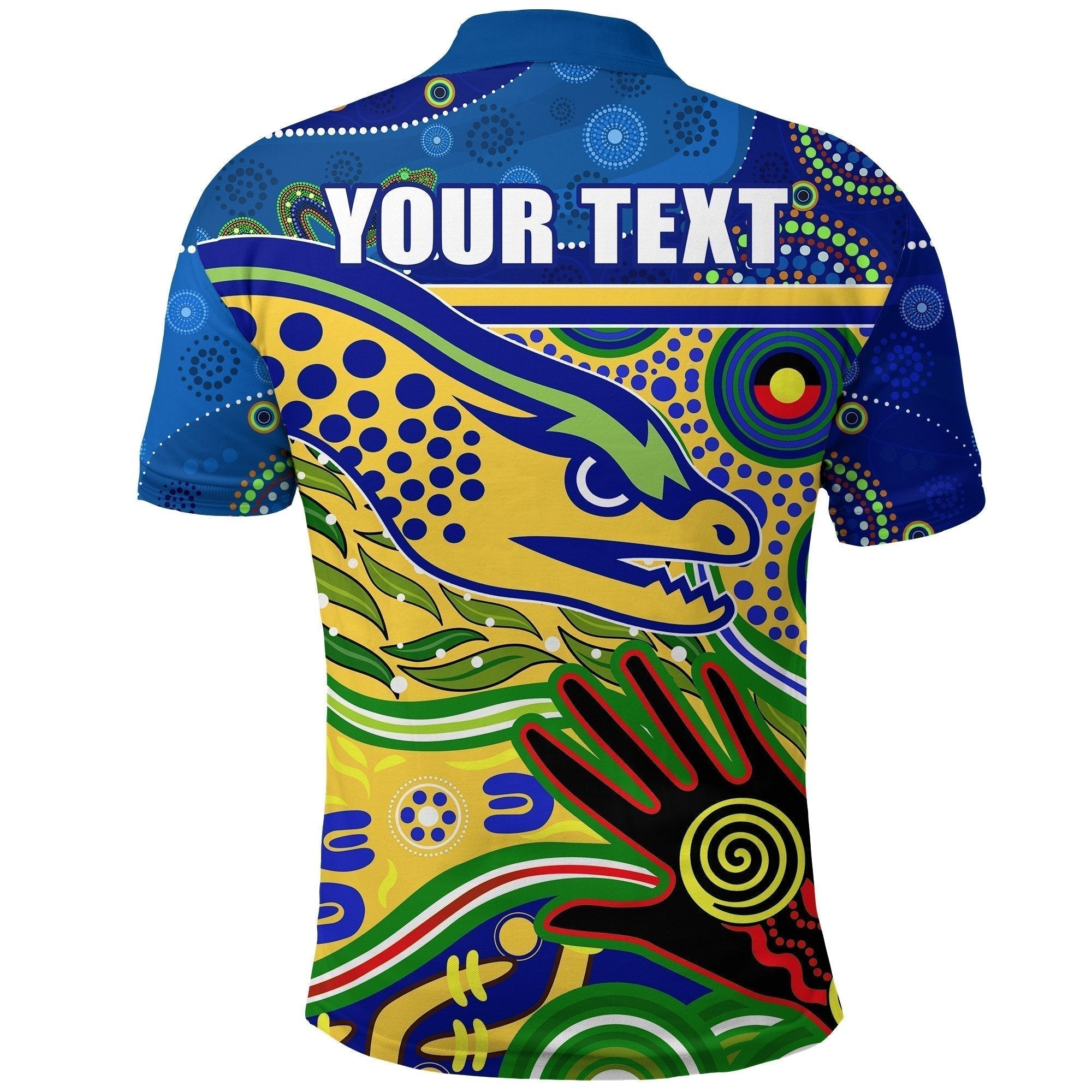 (Custom Personalised) Eels NAIDOC Special Polo Shirt