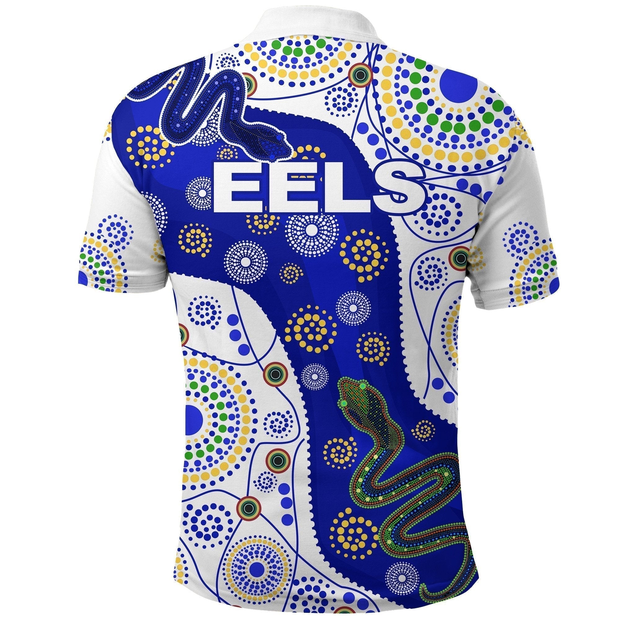 Eels Indigenous Polo Shirt Competitive Version White