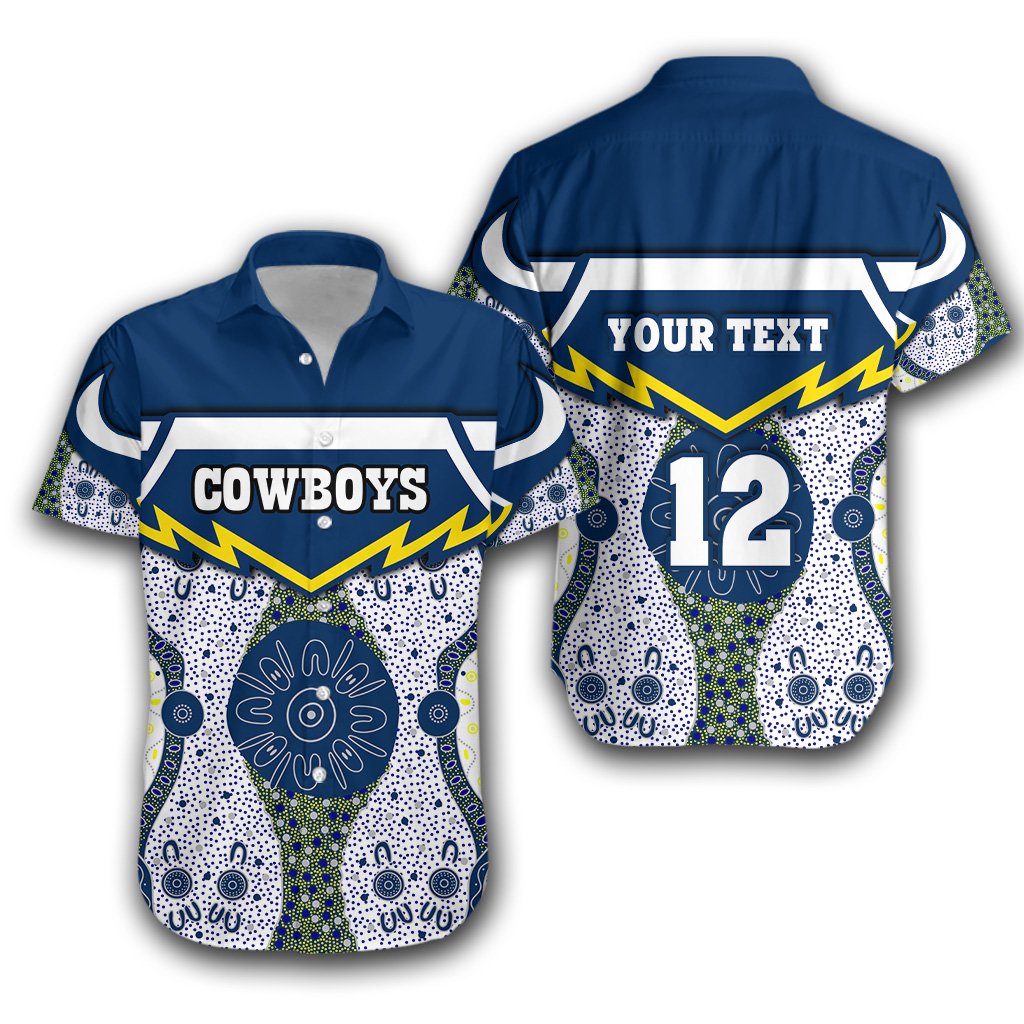 (Custom Personalised) Cowboys Fire Hawaiian Shirt North Aboriginal - Vibe Hoodie Shop