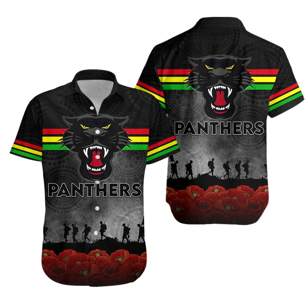 Panthers Indigenous ANZAC Day Hawaiian Shirt - Vibe Hoodie Shop