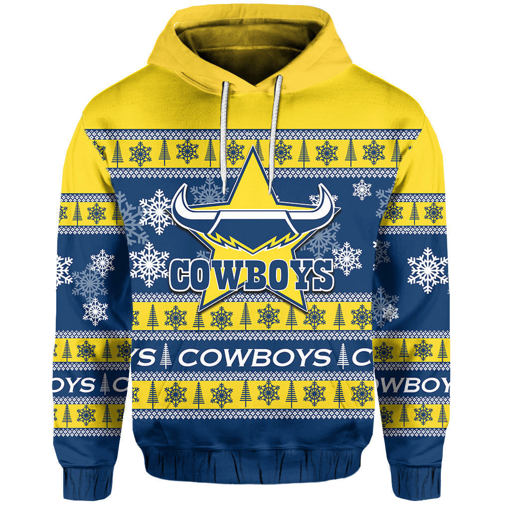 North Queensland Cowboys Hoodie Christmas 2021 LT6 - Vibe Hoodie Shop