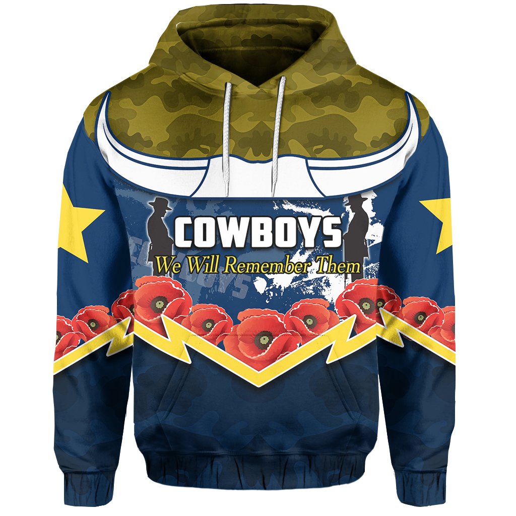 North Queensland Cowboys Hoodie We Will Remember Them - Vibe Hoodie Shop