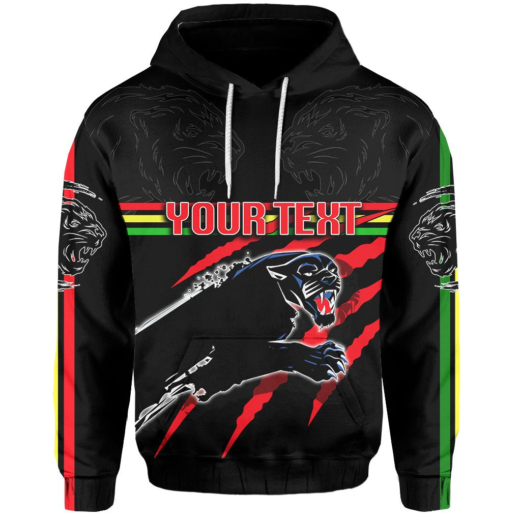 (Custom Personalised) Panthers All Over Hoodie Claws - Vibe Hoodie Shop