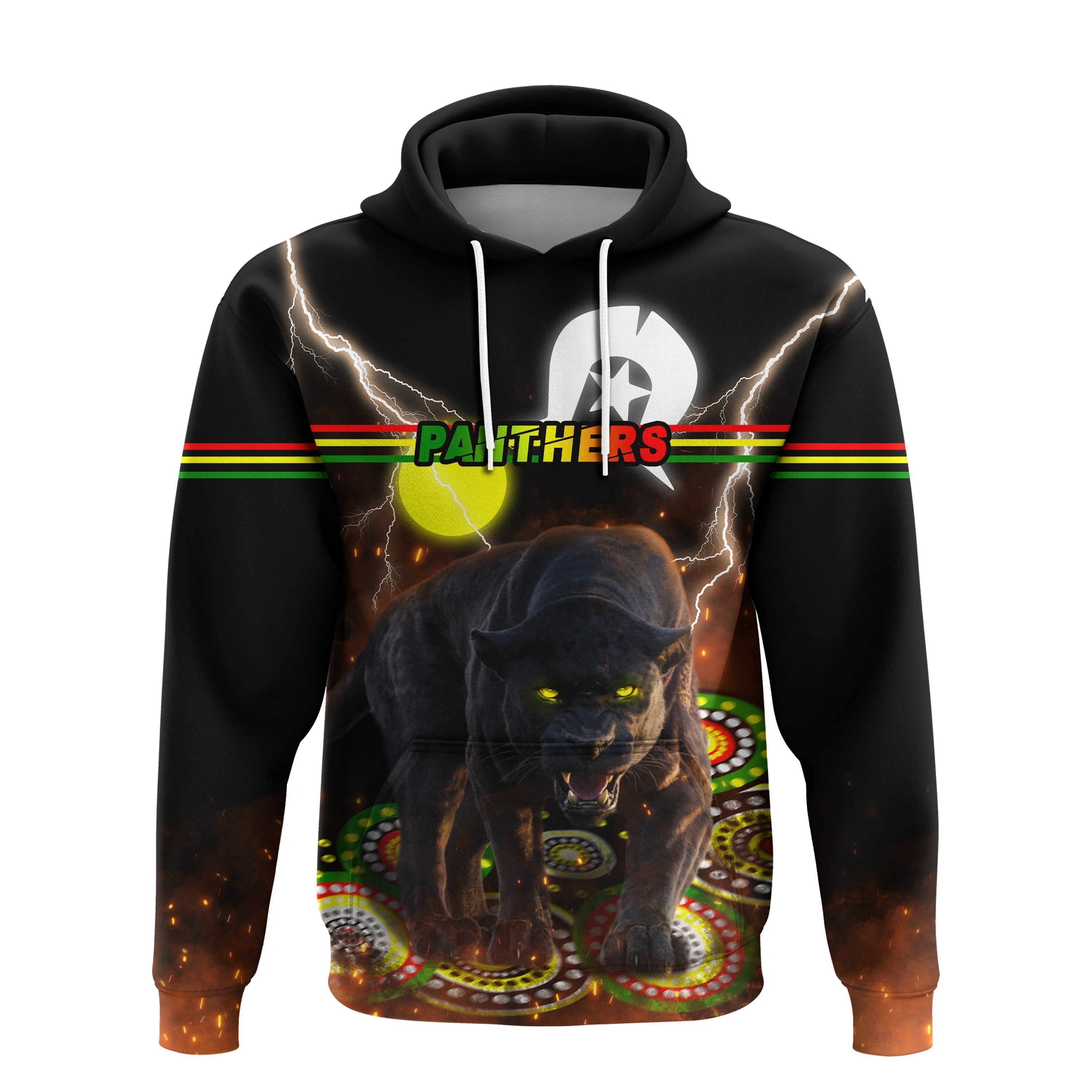 (Custom Personalised) Panthers NAIDOC Week Hoodie Special Style LT16 - Vibe Hoodie Shop