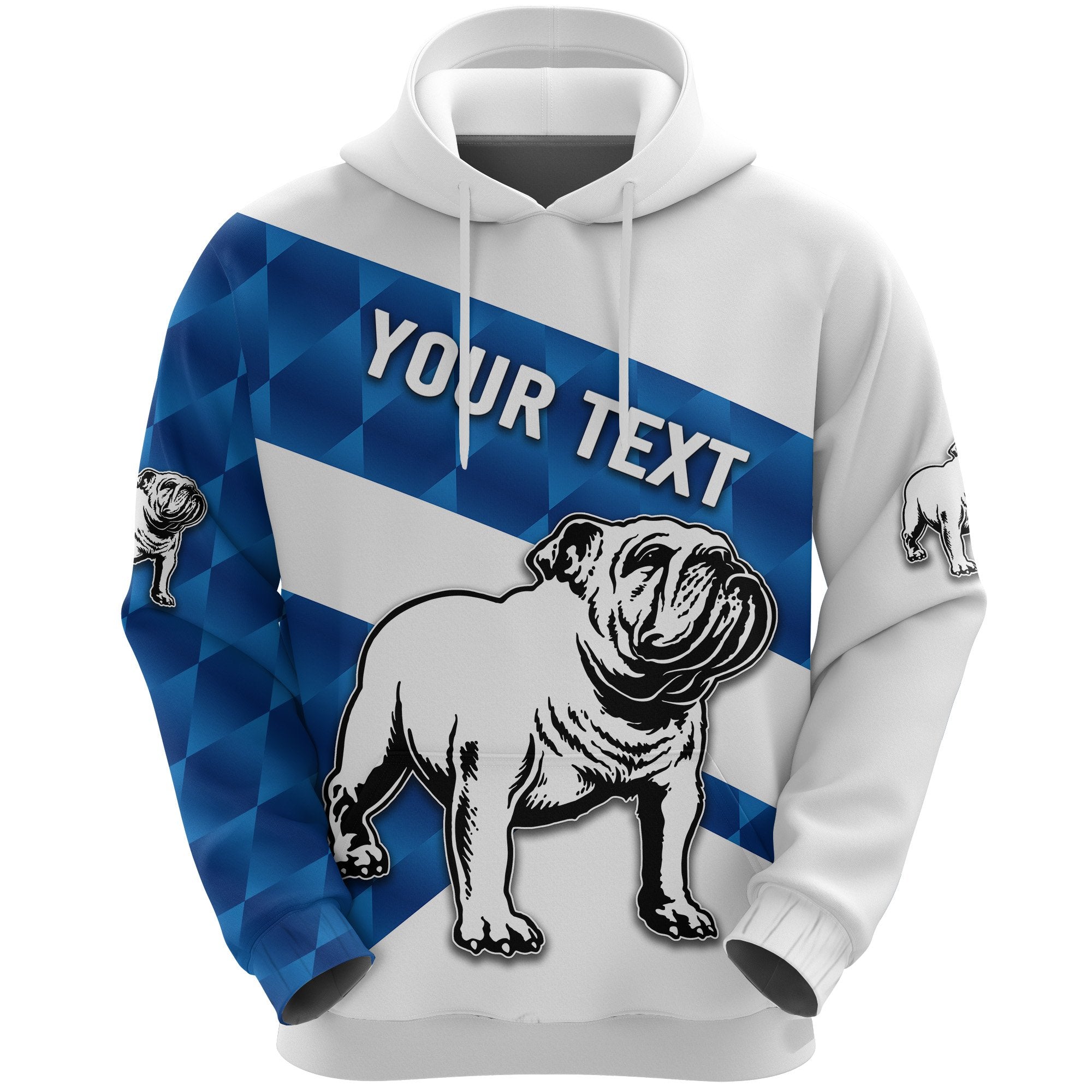 (Custom Personalised) Bulldogs Hoodie Sporty Style - Vibe Hoodie Shop