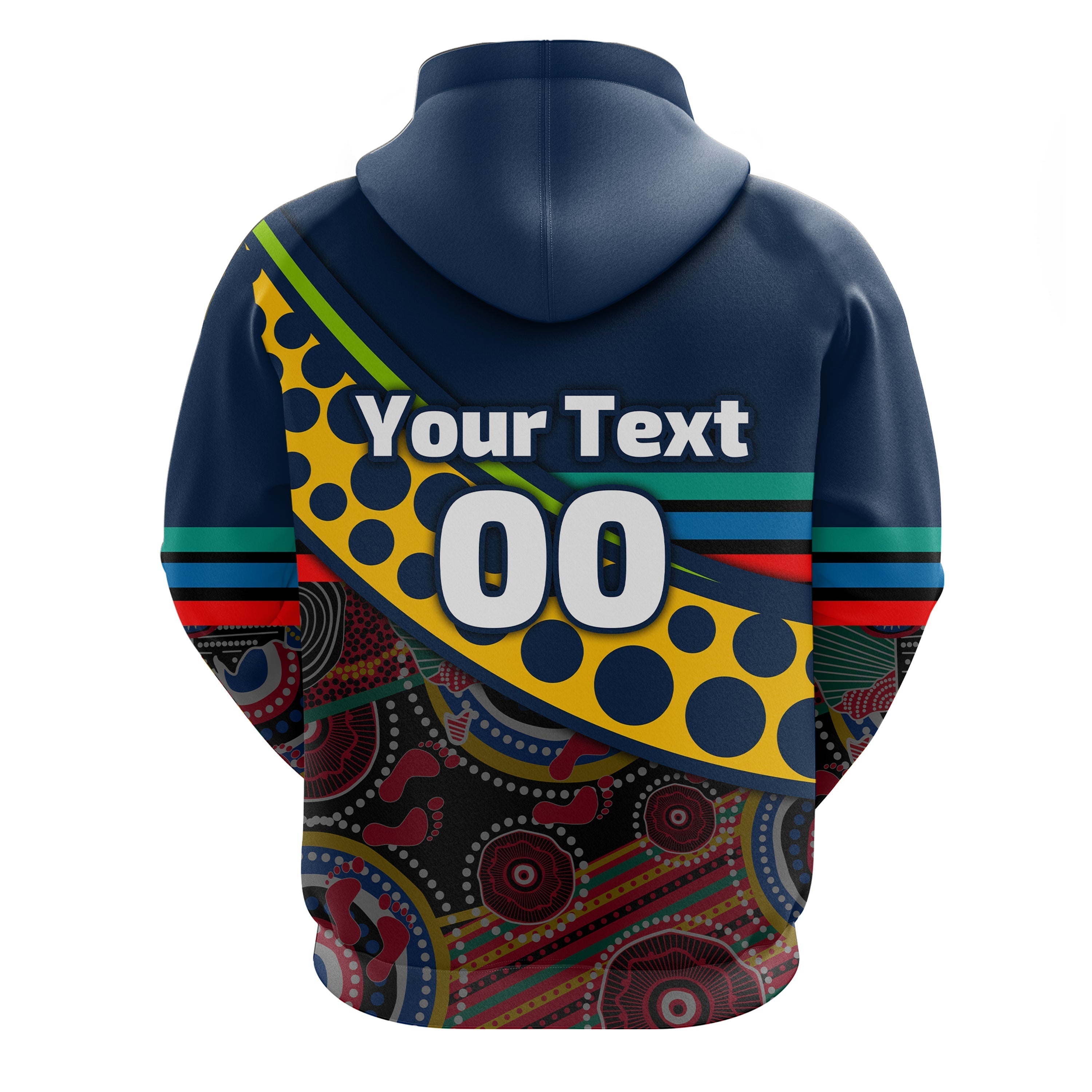 (Custom Personalised) Eels Rugby NAIDOC Week Zip Hoodie Aboriginal Sport Style - Ver.2 LT16 - Vibe Hoodie Shop