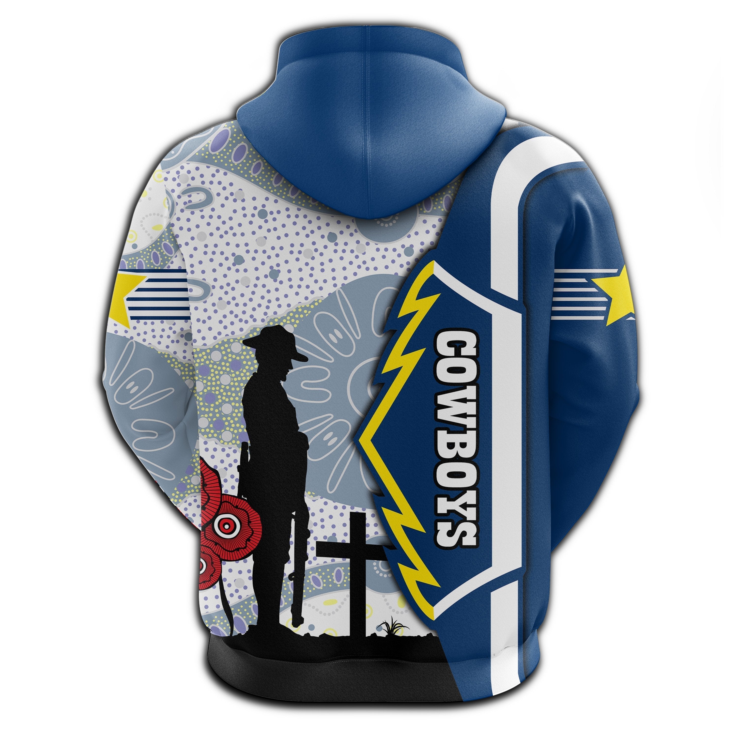 Cowboys Zip Hoodie North Aboriginal ANZAC Day - Vibe Hoodie Shop