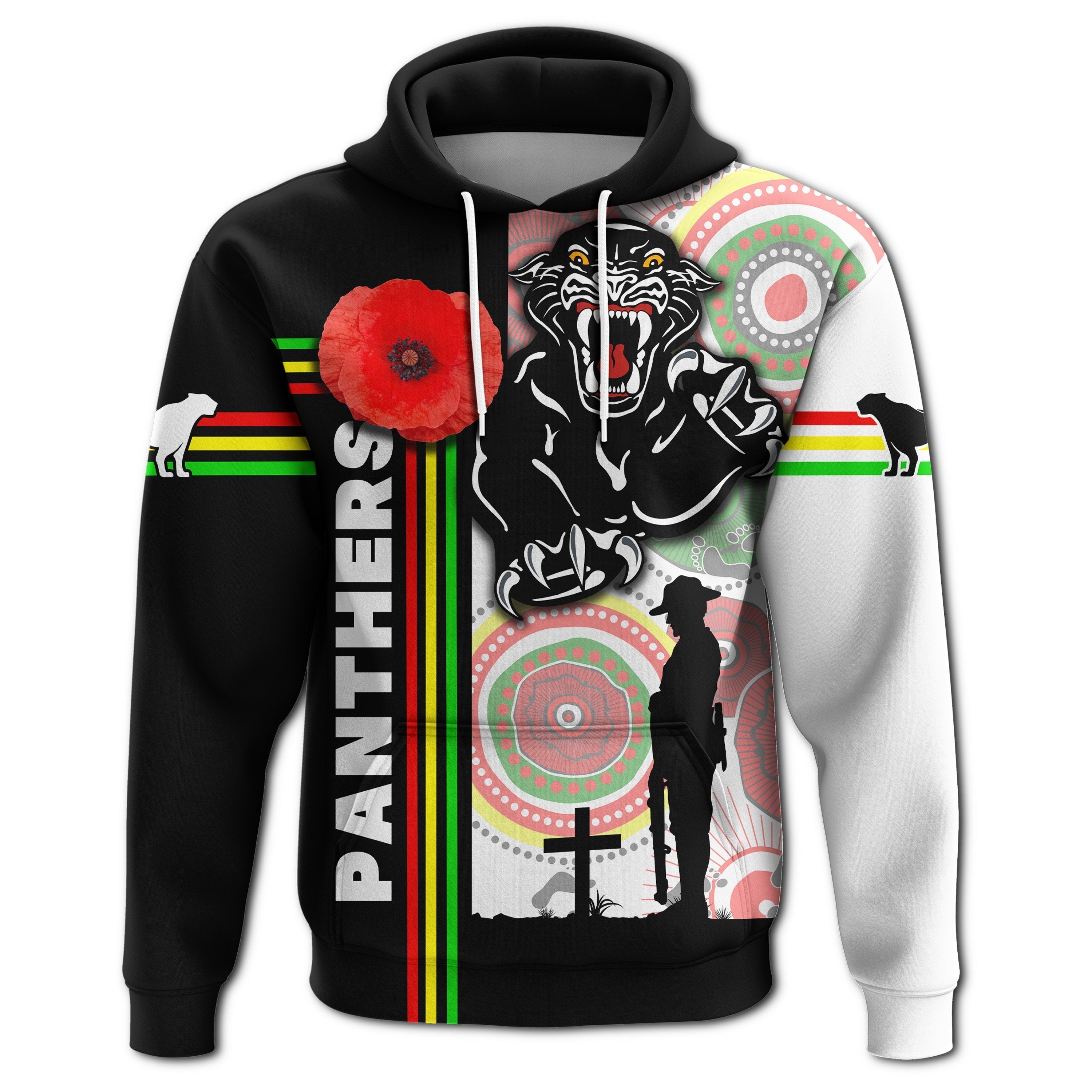Penrith Panthers Hoodie ANZAC Day Power Style - Vibe Hoodie Shop