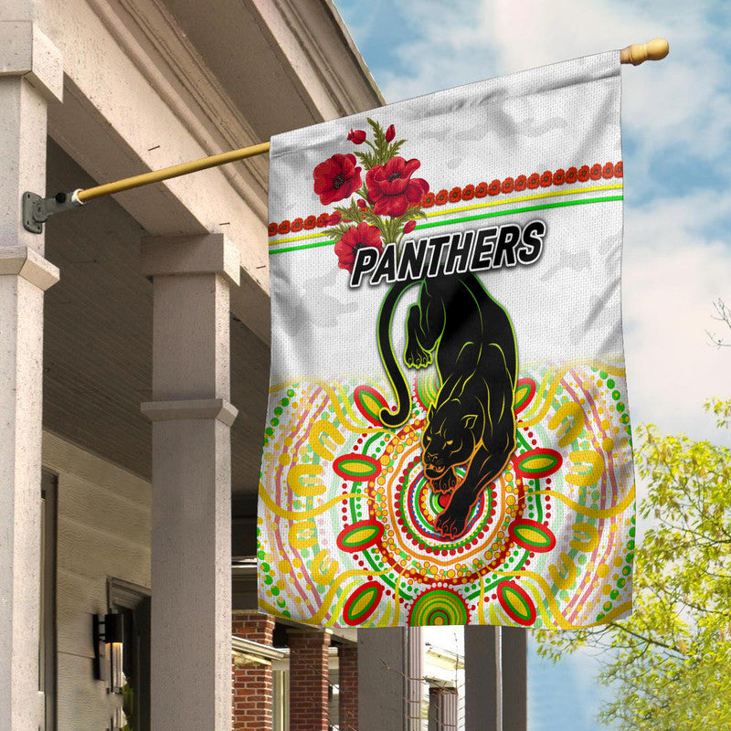Penrith Panthers ANZAC 2022 Flag Indigenous Vibes - White - Vibe Hoodie Shop