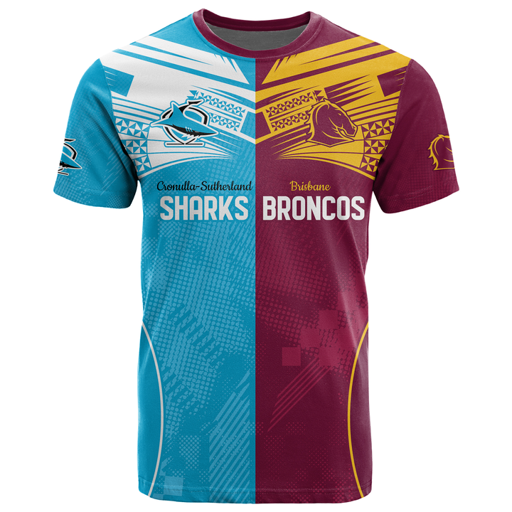 Custom request - Shark Broncos Opal 11 - 27/05/24 - T Shirt - LT9