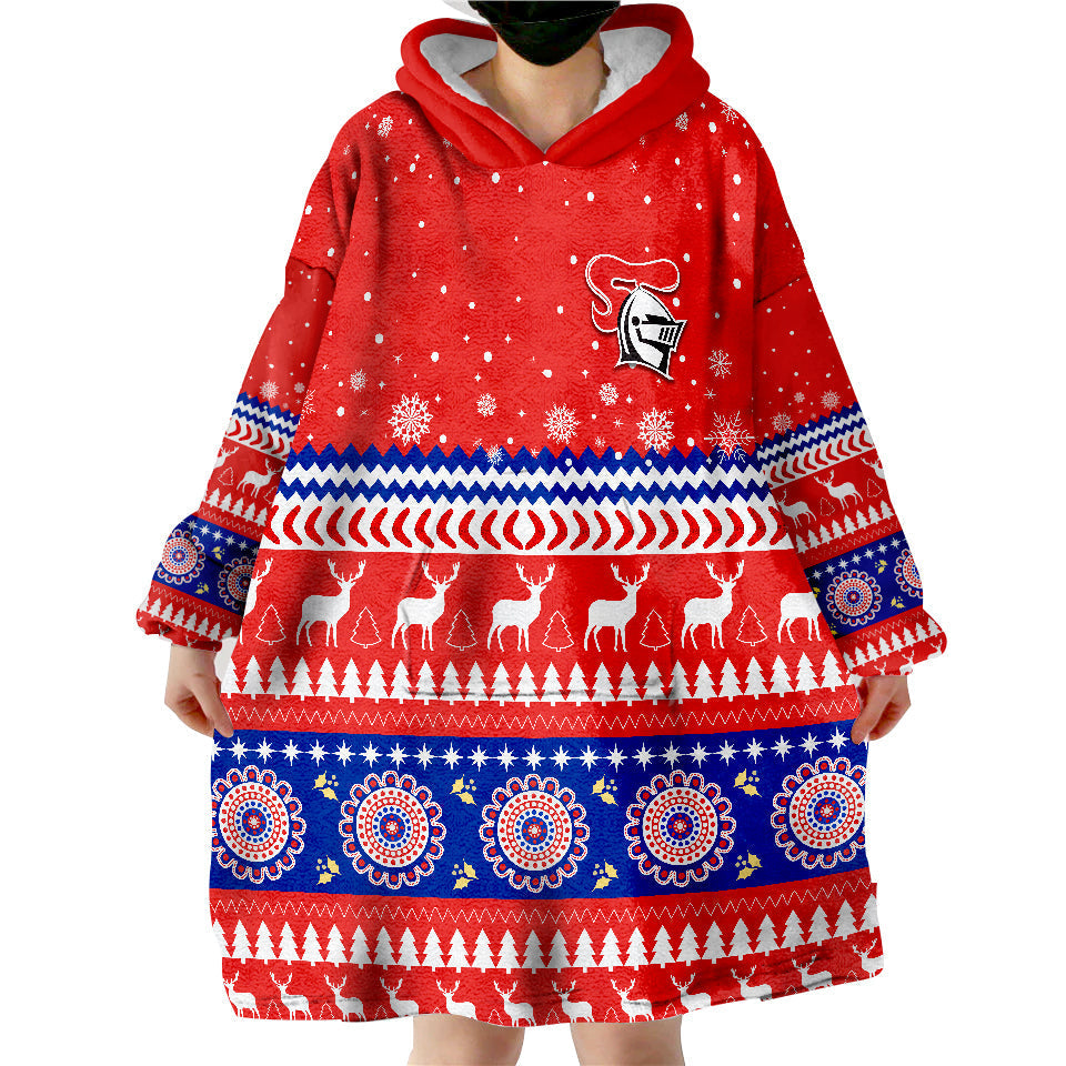 Knights Christmas Newcastle Wearable Blanket Hoodie - Vibe Hoodie Shop