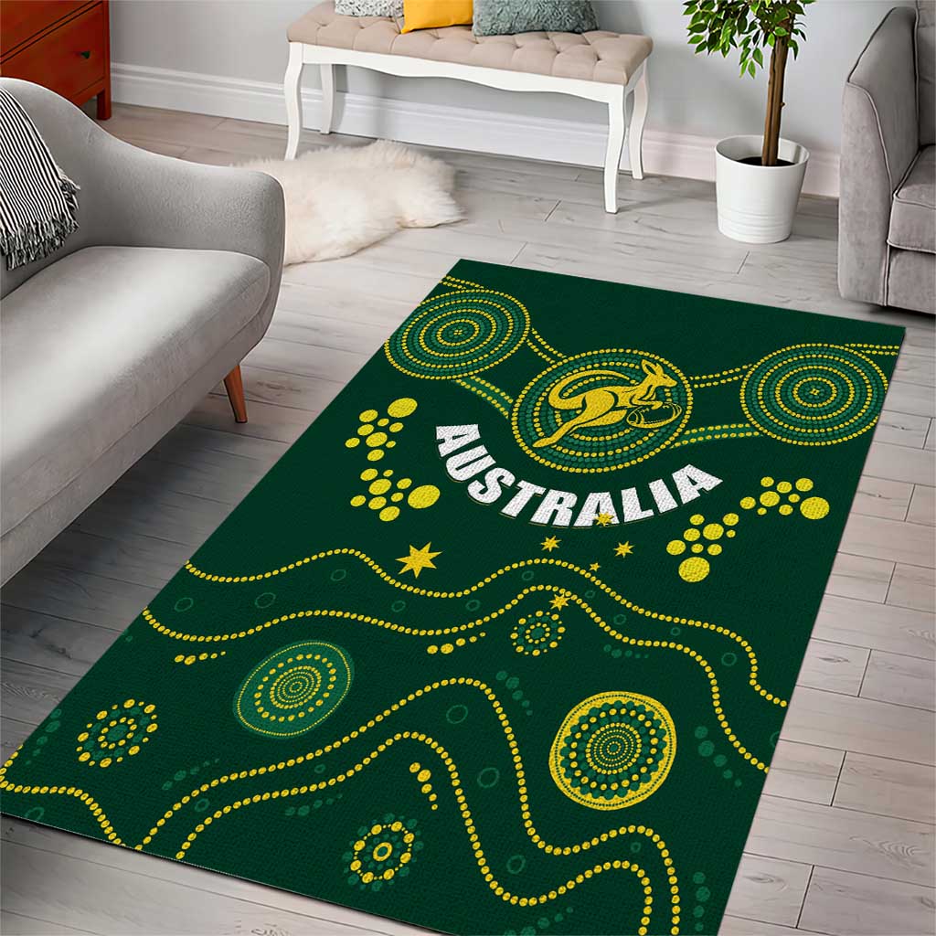 Australia 2024 Rugby Area Rug Go Wallabies - Vibe Hoodie Shop