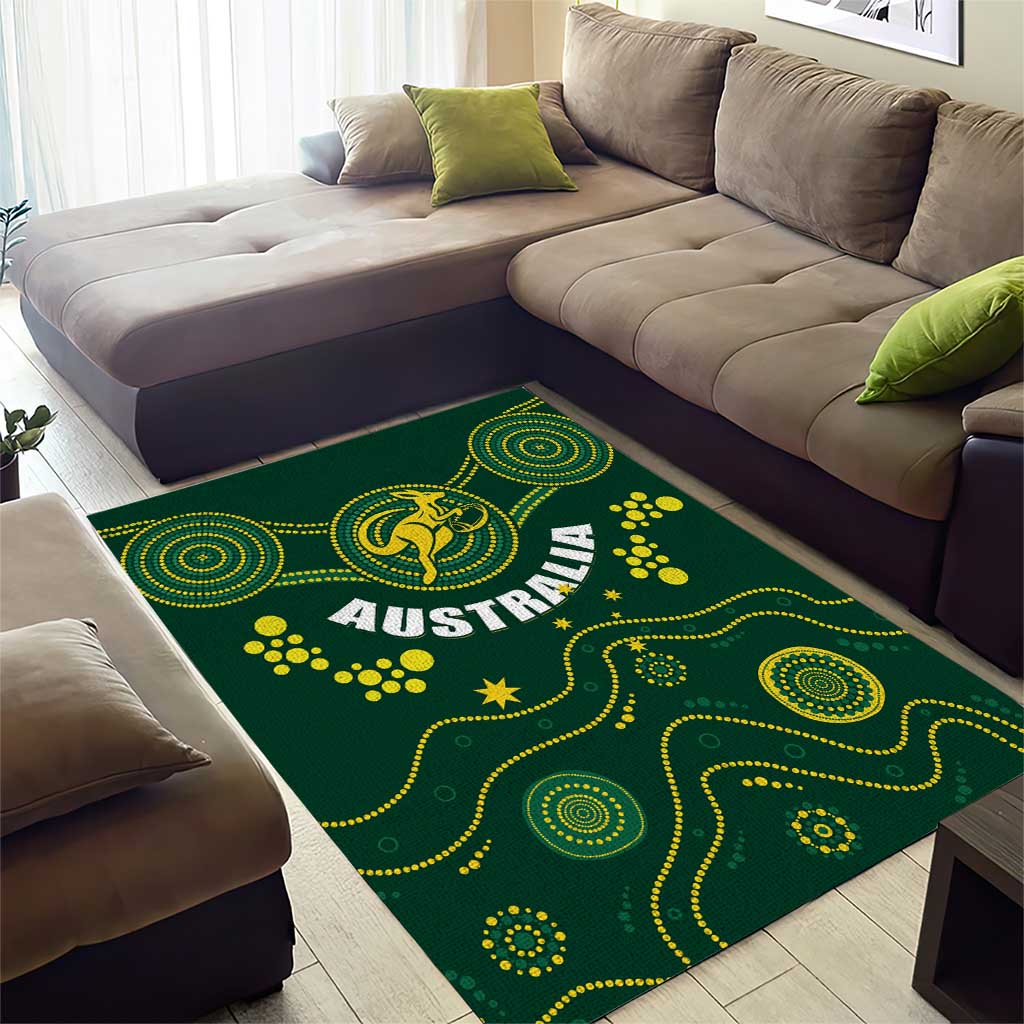 Australia 2024 Rugby Area Rug Go Wallabies - Vibe Hoodie Shop