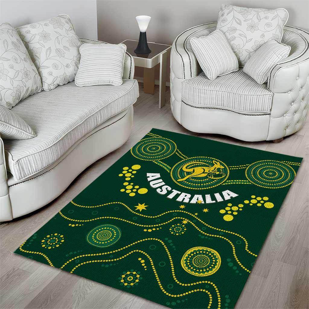 Australia 2024 Rugby Area Rug Go Wallabies - Vibe Hoodie Shop