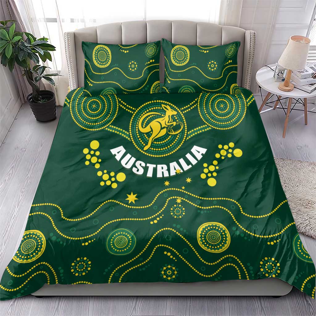 Australia 2024 Rugby Bedding Set Go Wallabies - Vibe Hoodie Shop