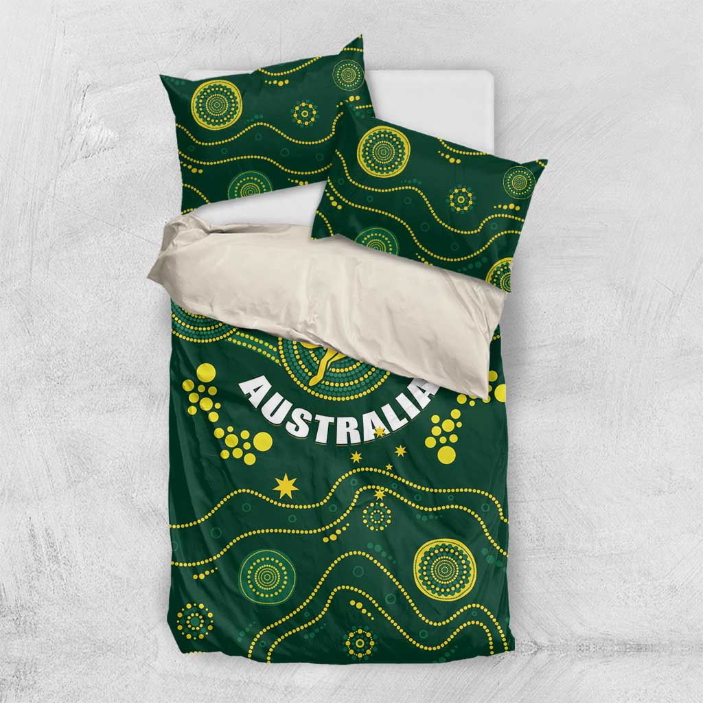 Australia 2024 Rugby Bedding Set Go Wallabies - Vibe Hoodie Shop