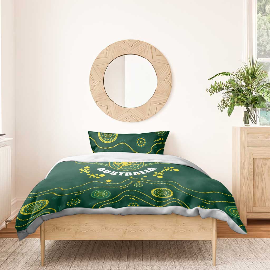 Australia 2024 Rugby Bedding Set Go Wallabies - Vibe Hoodie Shop