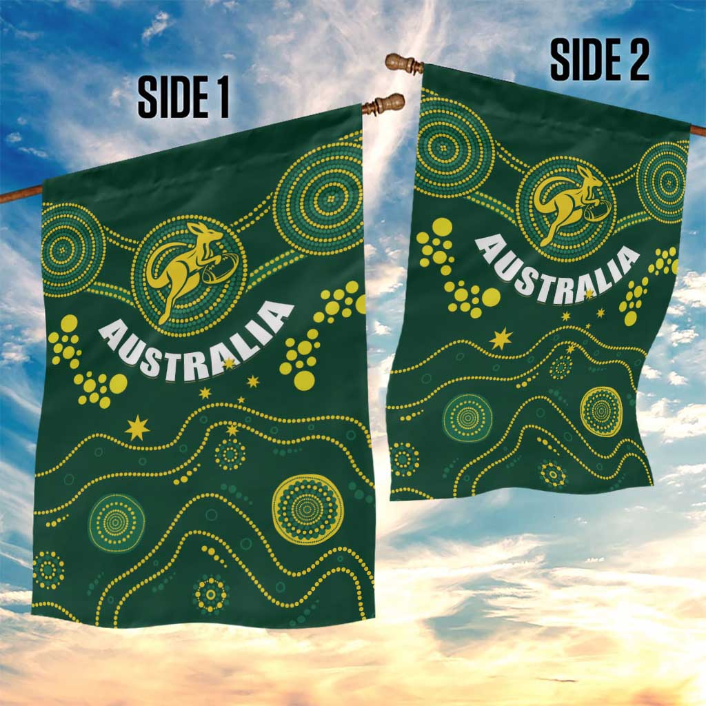 Australia 2024 Rugby Garden Flag Go Wallabies - Vibe Hoodie Shop