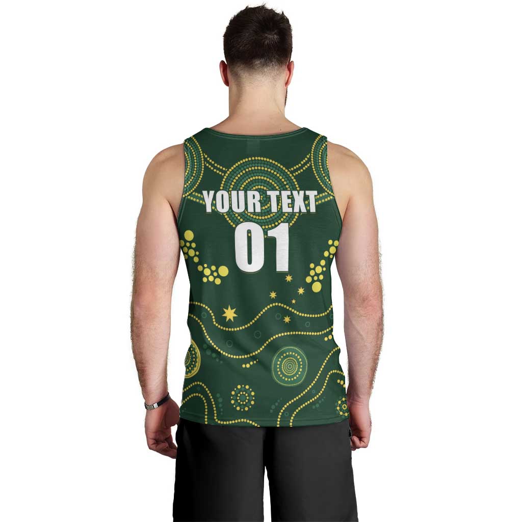 Australia 2024 Rugby Men Tank Top Go Wallabies - Vibe Hoodie Shop