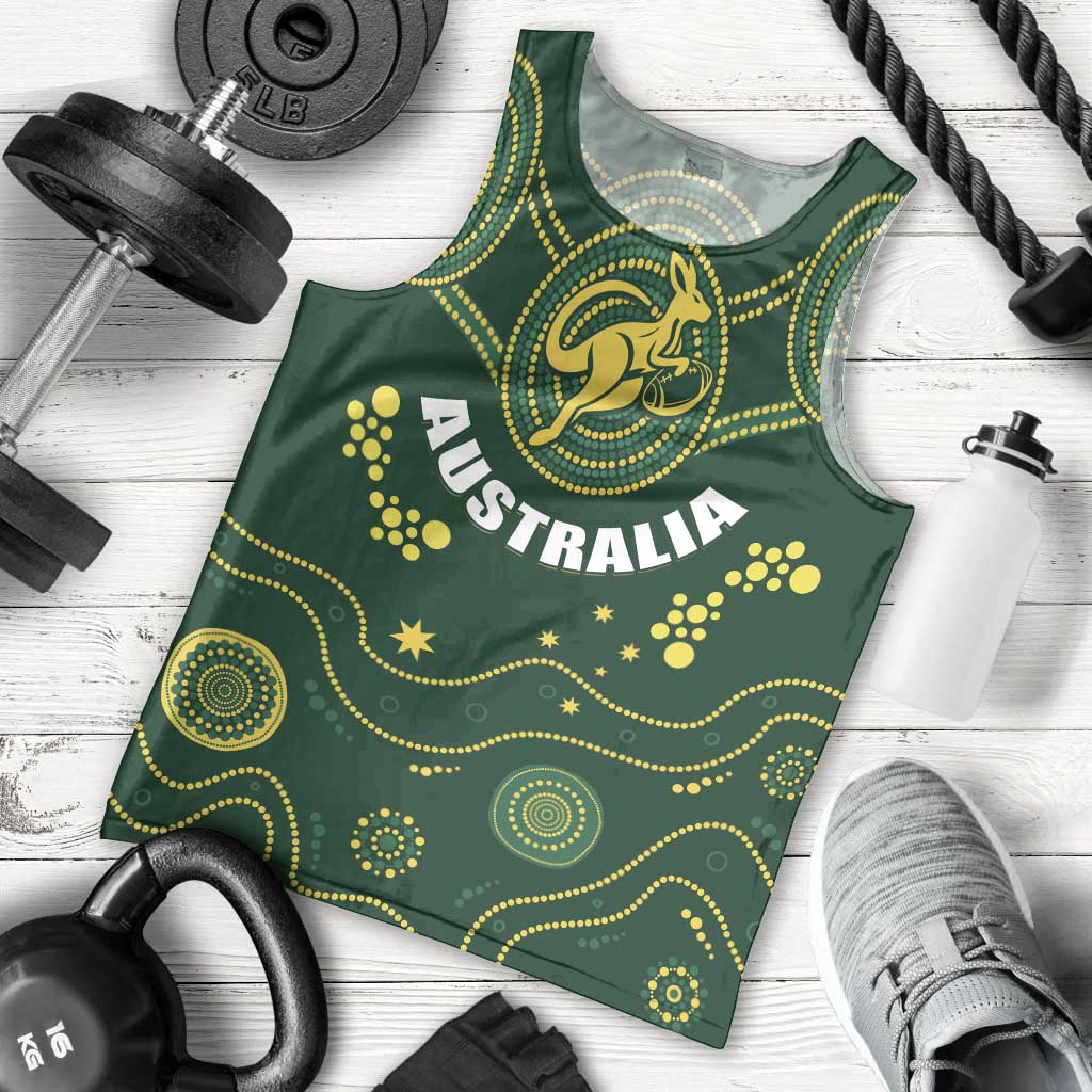 Australia 2024 Rugby Men Tank Top Go Wallabies - Vibe Hoodie Shop