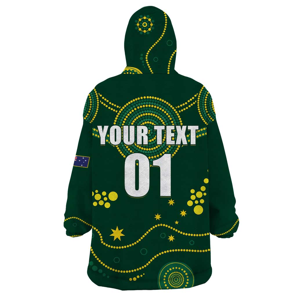 Australia 2024 Rugby Wearable Blanket Hoodie Go Wallabies - Vibe Hoodie Shop